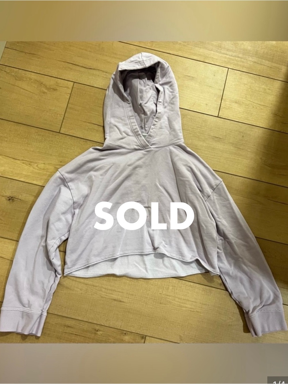 Women's Nike Yoga Lavender Cropped Hoodie